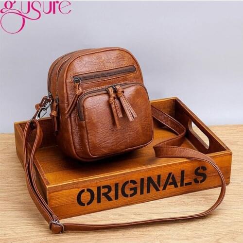 Gusure Famous Brand Crossbody Bags for Women Messenger Bags Small Female Shoulder Bags Women Handbags Sports Phone Purse Bag