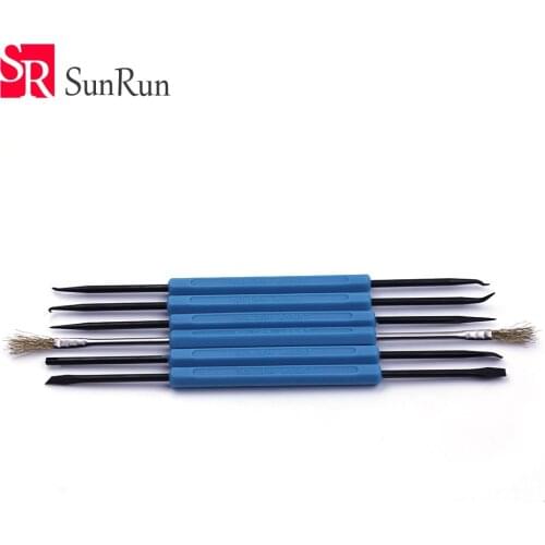 Assisted soldering tools SA-10 6pcs maintenance tools to disassemble and clean the board Brush hook