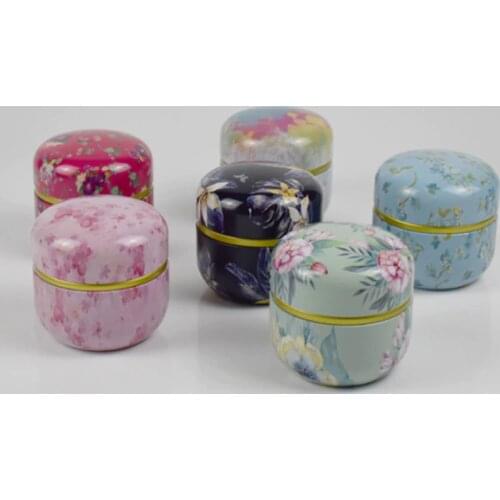 Hot sale PortableTea set Travel Household Sealed Can Tea Tea Jar Container Chinese Style Multifunction Metal Tea Box With Lid