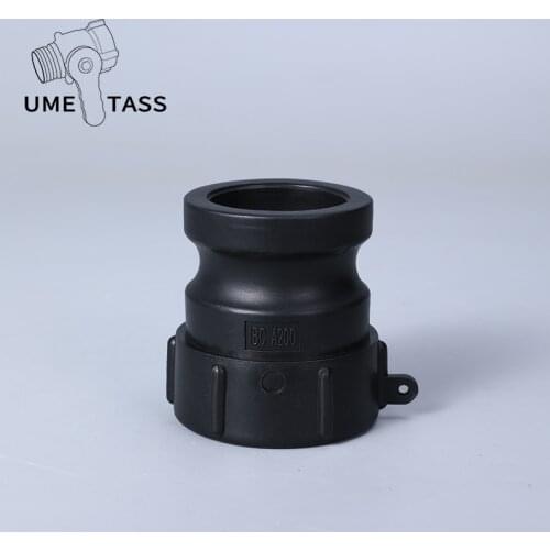 1PCS of thicken IBC A200 Polypropylene Cam & Groove Fitting, 2" Male Adapter x NPT Female