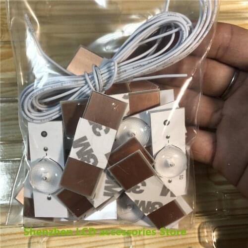 60PCS 100%NEW high quality 3v SMD Lamp Beads with Optical Lens Fliter LED TV Repair LED32EC260JD LED32K20JD LED32K30JD