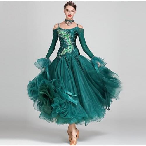 8 colors sequins ballroom dance dresses standard ballroom dancing clothes Competition standard dance dress waltz foxtrot dress