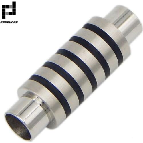 BASEHOME 2pcs/lot Stainless Steel Strong Magnetic Clasp Fits for 4/5/6mm Round Leather Cord DIY Bracelets Jewelry Connectors