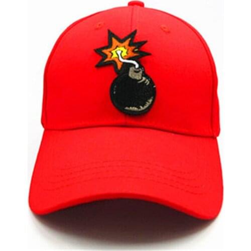 Cartoon bomb embroidery Baseball Cap hip-hop cap Adjustable Snapback Hats for men and women 283