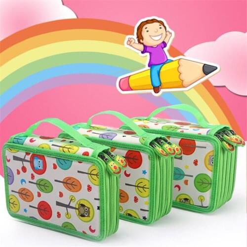 Large Pencil Case for Boys Girls School Penal Pencilcase Kawaii 3 Layer 52 Holes Pen Bag Case Big Storage Box Staionery Supplies