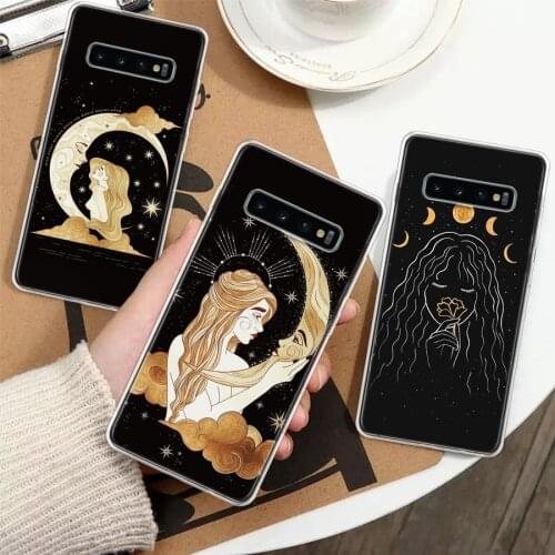 Witches Moon Tarot Mystery Totem Silicon Phone Case For Samsung Galaxy A51 A71 A70 A50 A40 A30 A20E A10S A01 A21 A6 A7 A8 A9 Plu