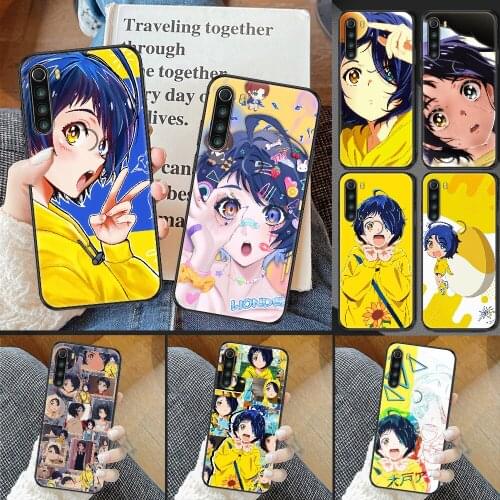 WONDER EGG PRIORITY Anime Phone case For Xiaomi Redmi Note 7 7A 8 8T 9 9A 9S 10 K30 Pro Ultra black painting bumper 3D hoesjes