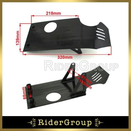 Black Aluminum Engine Skid Plate For Honda CRF50 XR50 2000 2001 2002 2003 2004 2005 2006 2007 Pit Dirt Bike