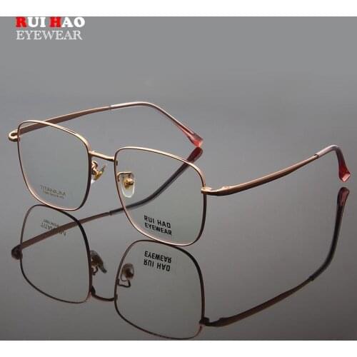 Square Eyeglasses Frame Unisex Glasses Optical Titanium Eyeglasses Retro Design Popular Spectacles Frames 3501