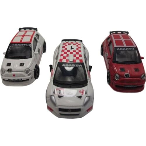 91021 Die Cast Grande punto Adarth 1:64 Scale Manual Assembly Three Cars Models Toys Diecast Collection Kids Toy Gift