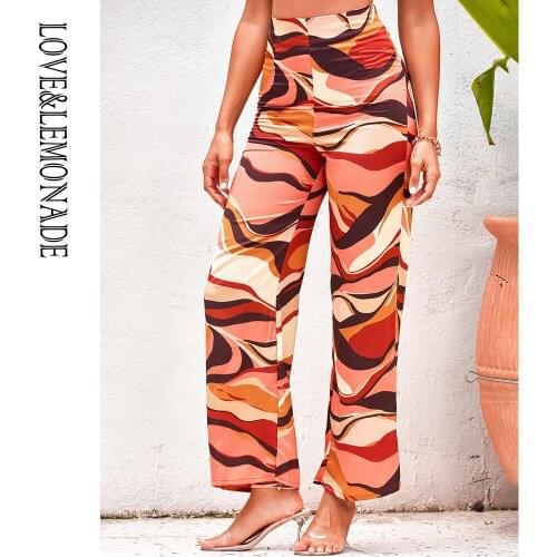 LOVE&LEMONADE Women's Straight Trousers