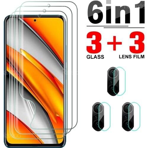 6 In 1 Full Cover Soft Hydrogel Film For Xiaomi Poco F3 Screen Protector Camera Lens Film Not Glass For Mi Poxo Poko F 3 6.67"
