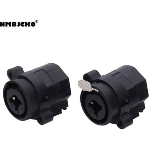 NMBJCKO 50pcs Combo sheet 6.35 jack stereo female or 7 pin xlr chassis d standard without lock