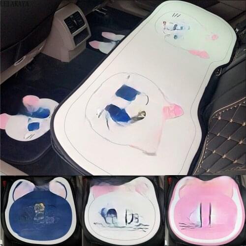 New Cute sailor moon Luna Cat Bear Action Figure Printed Summer Cool Ice Silk Comfortable Seat Cushion doll toy gift decoration