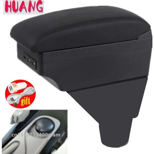 For Renault zoe armrest box leather arm rest usb storage box accessories center console automobile decoration car-styling