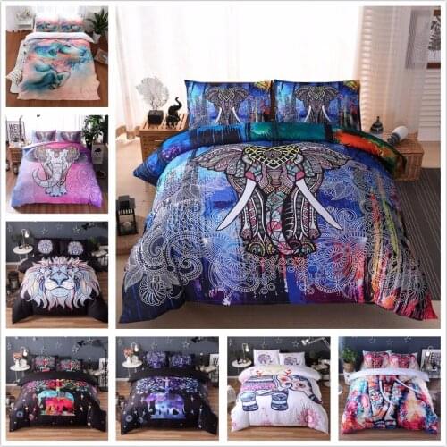 Nordic Bed Cloth Elephant Bed Linens Bed Cover Set Pillowcase Pillow Sham 3D Duvet Cover Bed Cover Bedding Sets US Twin