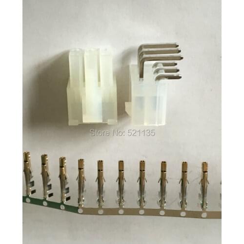 Free shipping 10 pairs 6Pin 4.2MM 5557 Tamiya Kyosho Molex Plugs ESC Battery Connectors