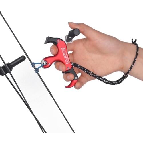 Handheld Trigger Release with Wrist Strap 3-finger 4-finger Replaceable Archery Target Compound Bow Release Shooting Gear