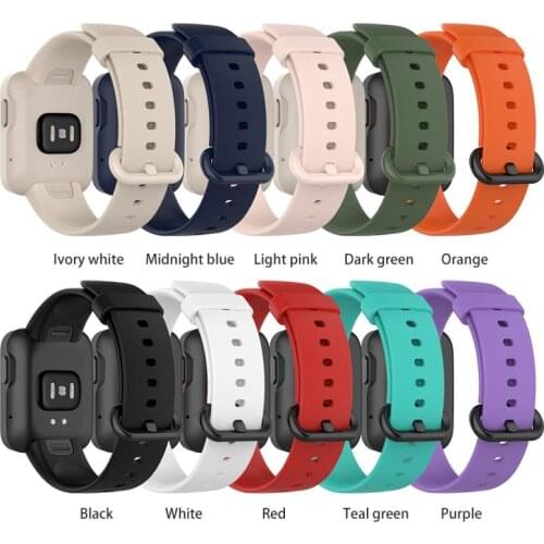 Replacement Strap Band Silicone Watchband Sport Bracelet For Redmi Watch/XiaoMi Mi Watch Lite Smart Watch Strap