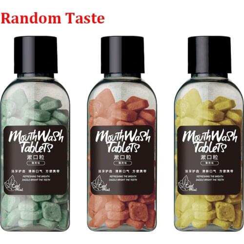 Scrub Solid Toothpaste Particles Whitening To Tooth Stains Smoke Stains Bad Breath Travel Breath Fresh Mouthwash Mint/Lemon