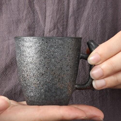 Japanese Style Coarse Pottery Tea Cup Ceramic Single Master Cup Single Cup Creative Kung Fu Tea Set Tea Cup Small Tea Bowl