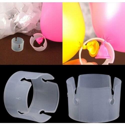 50pcs Balloon Arch Stand Connectors Clip Ring Balloons Buckle Accessories Wedding Birthday Party Decor Festive Supplies