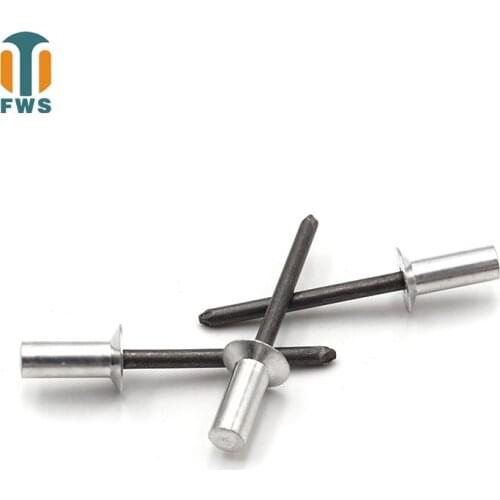 10PCS M3.2/M4 Aluminum steel countersunk head closed type Mandrel Blind Rivet Nail Pop Rivets for Furniture Car Aircraft