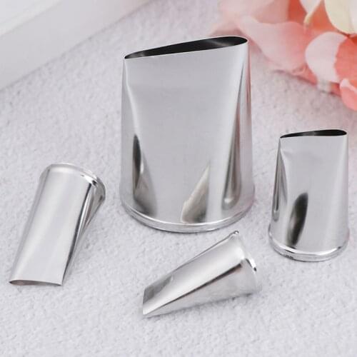 4pcs/set Baking Tools Rose Flowers Nozzles Creative Icing Piping Nozzle Pastry Tips Sugar Cake Decorating Tools