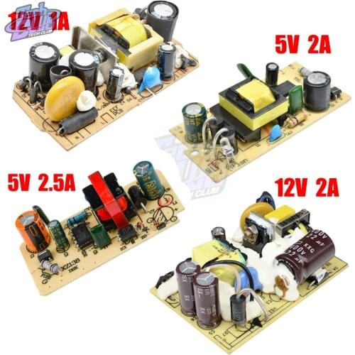 AC-DC 100V-240V to 5V 2A/2.5A 12V 1A/2A Switch Power Supply Module Overvoltage Overcurrent Short Circuit Dual Protection