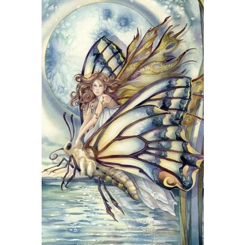 5D Diamond Embroidery Needlework Kit "Butterfly Fairy" Animal Square/Round Diamond Painting Cross Stitch Home Decoration Gift