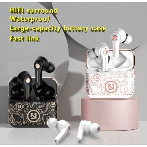 2021 WTS Wireless Bluetooth Earphone with Charging Box Mic Waterproof HIFI Stereo Sports Headset for Xiaomi Redmi Huawei Honor