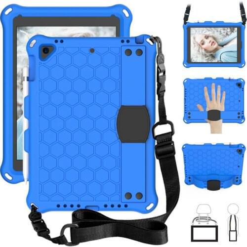EVA For ipad 2018 case, 9.7" honeycom tablet cover shockproof soft kids coque para for ipad air 2/air/pro 9.7/for ipad 2017 case