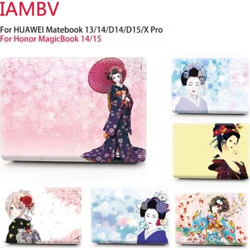 Kimono color printing Case For huawei Matebook Mate 13 14 Mate book Xpro ,Cases for MagicBook14 15 16.1 Mate book D14 D15 X 2020