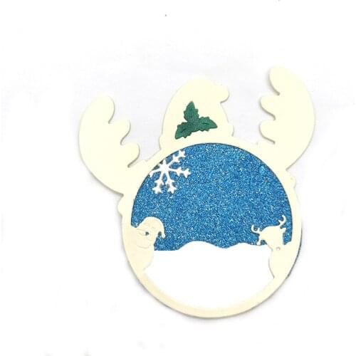 Julyarts Elk Circle New Dies Scrapbooking Material For Card Making DIY Scrapbooking Cardstock Die Cut Stencil