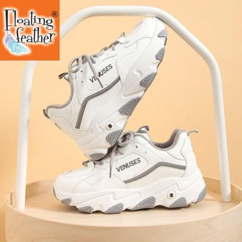 BeauToday Chunky Sneakers Women Cow Leather Mesh Retro Casual Shoes Platform Lace-Up Trainers Handmade 29333