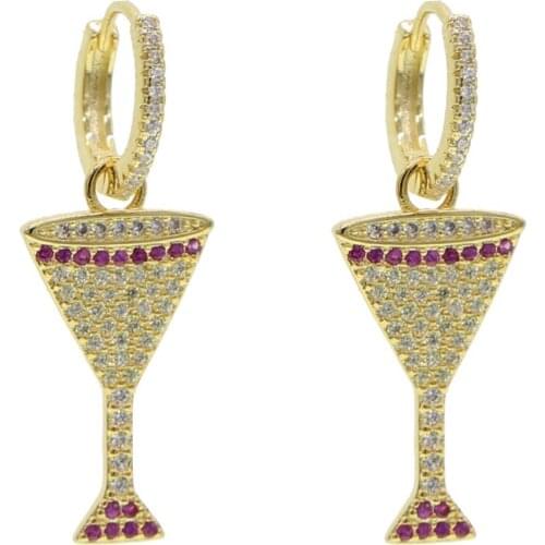 Summer beach hot fashion jewelry gold color women cute lovely charm dangle earring