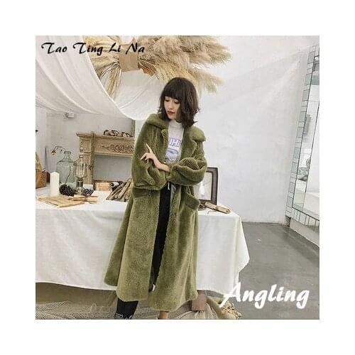 Top brand Style High-end New Fashion Women Faux Fur Coat 19C20 high quality