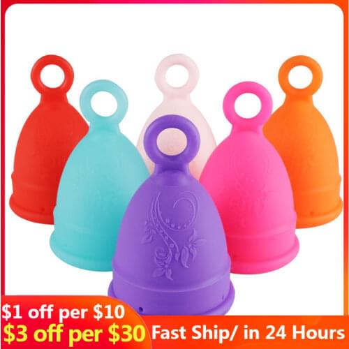Medical Silicone Menstrual Cup Foldable Silicone Cup for Women Clean Menstrual Period Cup Lady Menstrual Collector Jygiene Care