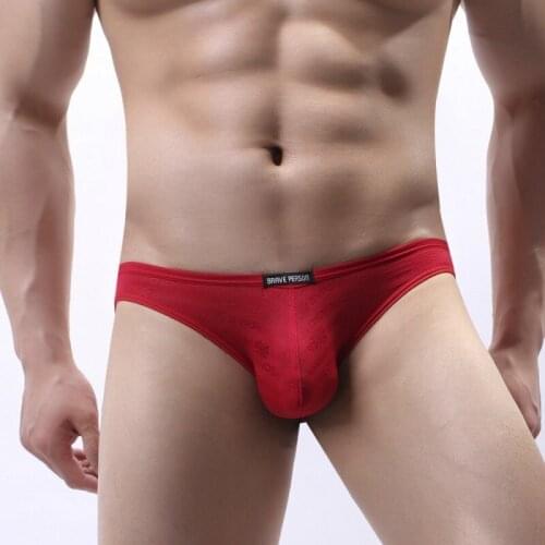 Mens Briefs Underwear Mens Sexy Underwear Underpants Brave Person Shorts Cueca Gay Male Panties calzoncillos hombre slip