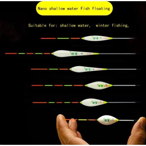 Nano Fishing Float Floated High Sensitive Crucian Carp Winter Ice Fishing Small Short Drift Hole in shallow eye-catching