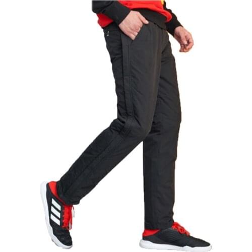 2021 New Mens down pants side open double zipper thick white goose down pants sports motorcycle riding warm cotton pants