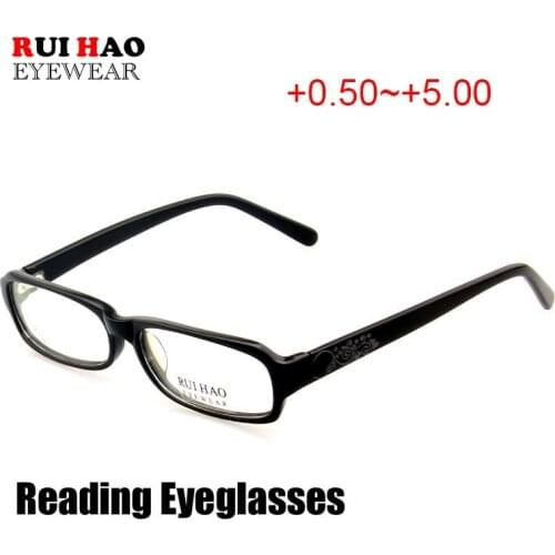 Retro Reading Glasses Rectangular Frame Presbyopic Eyeglasses Unisex Read Spectacles Optical Prescription Eyewear 83220