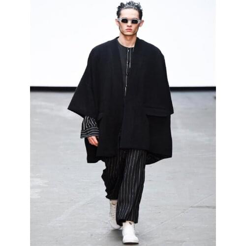 Yamamoto male fur coat ni Japanese literary classic loose kimono