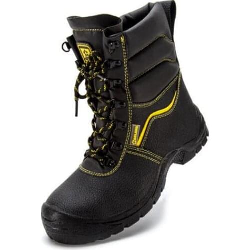 High Quality Work Shoes Anti-smashing Stab Safety Shoes Winter Plus Velvet Waterproof Mens Shoes Indestructible Mens Boots