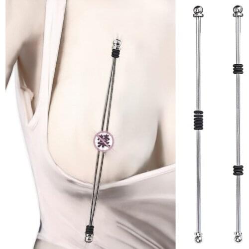 Adjustable Steel Bars Nipple Clamp Adlut Nipple Clitoral BDSM Bondage Sex Toys Advanced Nipple Players Labia Clip Adult Products