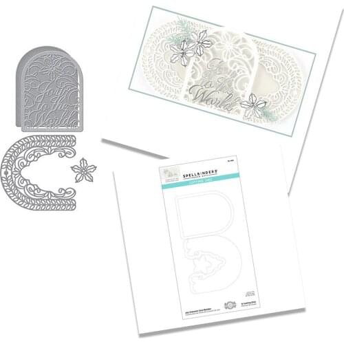 Christmas Flower Door Frame Window Metal Cutting Dies Scrapbook Diary Decoration Stencil Embossing Template DIY Greeting Card