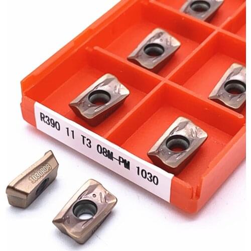 R390 11T304 11T308 PM4240 Internal Turning Tool Cermet Grade Carbide Inserts CNC Lathe Metal Cutting Tool Turning Insert