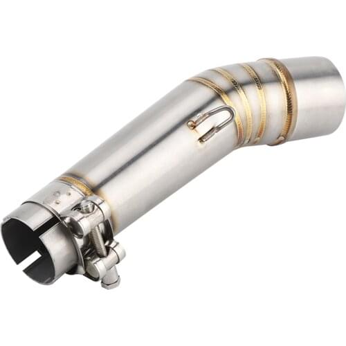 Motorcycle Exhaust Vent Middle Link Pipe Stainless Steel Replacement For HONDA NC700X NC750X NC750S NC700S 2012-2017