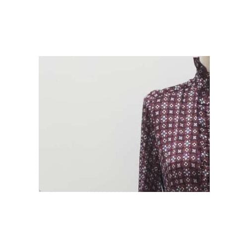 Womens Long Sleeve Long Dress 2021 New Autumn Vintage Floral Printing Pleated Autumn Diamonds Button Ladies Ruffled Midi Dress