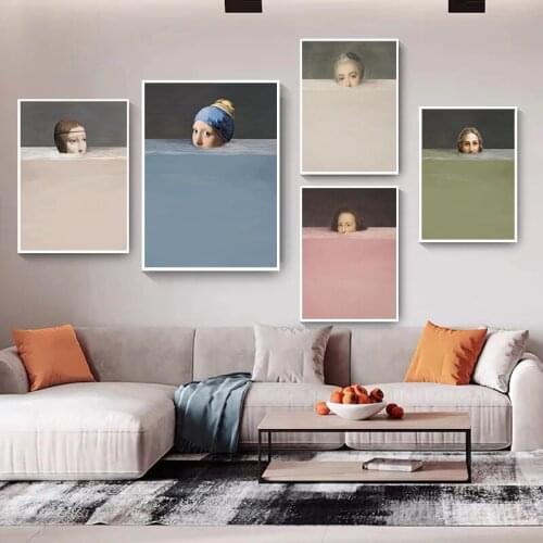 Famous Spoof Creative Portrait Pictures Canvas Paintings Posters and Prints Wall Art Pictures for Living Room Wall Decor Cuadros